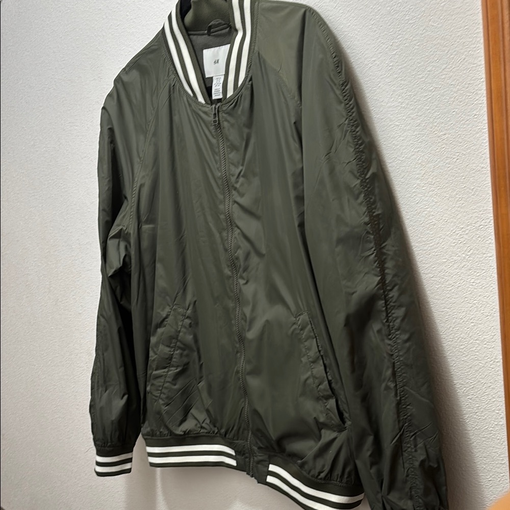 Olive Green Bomber Jacket